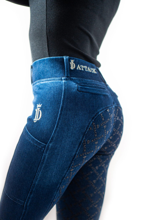 Legginsy jeździeckie JD Attack Denim Flex