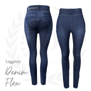 Legginsy jeździeckie JD Attack Denim Flex