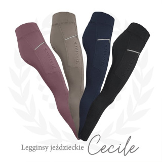 Legginsy jeździeckie z pełnym lejem Cecile JD Attack