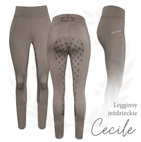 Legginsy jeździeckie z pełnym lejem JD Attack Cecile