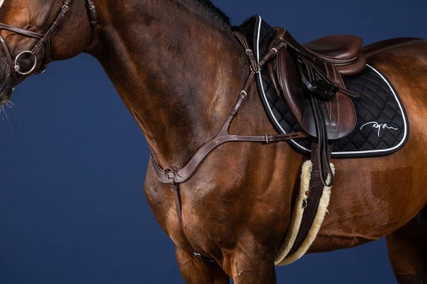 Anatomiczny skórzany napierśnik Dy'on US Jumping