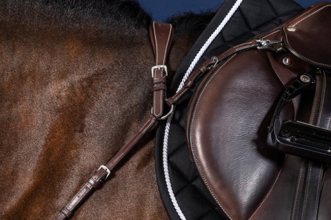 Anatomiczny skórzany napierśnik Dy'on US Jumping