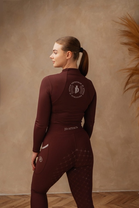 Bluzka techniczna JD Attack Cathrine Burgundy