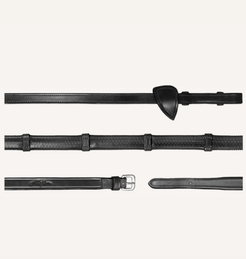 Gumowe wodze Dy'on 1/2" z 7 stoperami New English