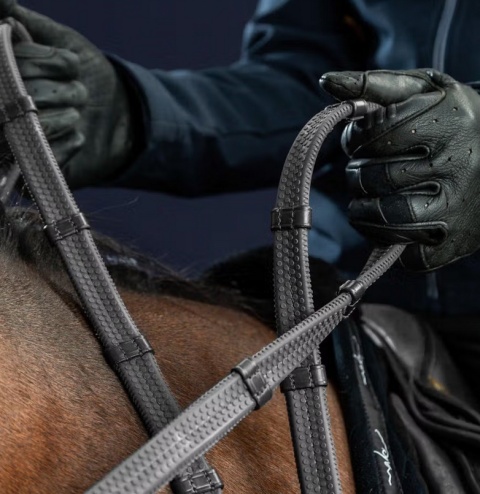 Gumowe wodze Dy'on 1/2" z 7 stoperami New English