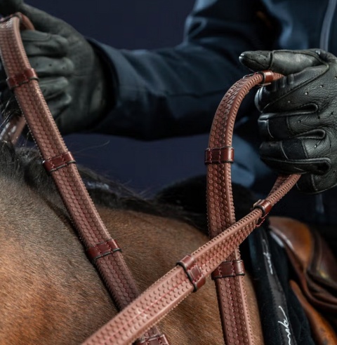 Gumowe wodze Dy'on 1/2" z 7 stoperami New English