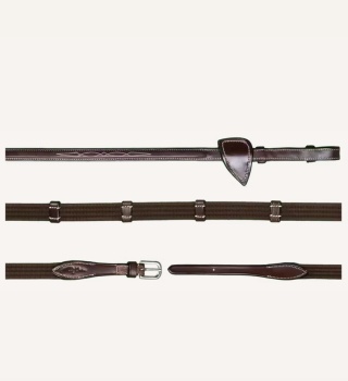 Parciane wodze Dy'on 5/8" z 9 stoperami US Jumping