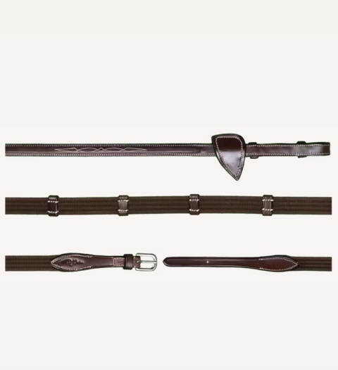 Parciane wodze Dy'on 5/8" z 9 stoperami US Jumping