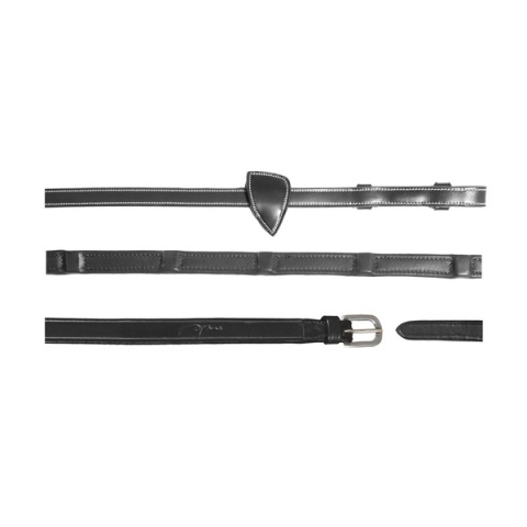 Miękkie skórzane wodze 1/2" Dy'on Working z 8 zintegrowanymi stoperami