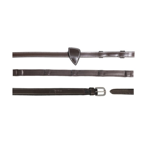 Miękkie skórzane wodze 1/2" Dy'on Working z 8 zintegrowanymi stoperami