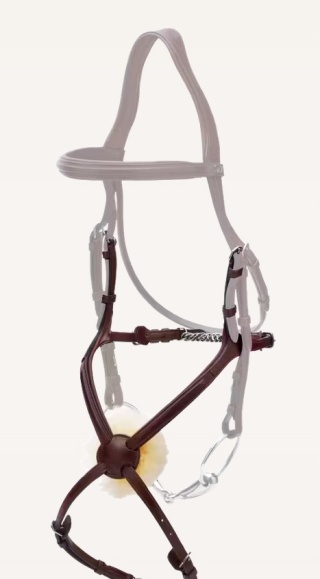 Nachrapnik Dy'on New English - w kształcie 8 z łańcuszkiem