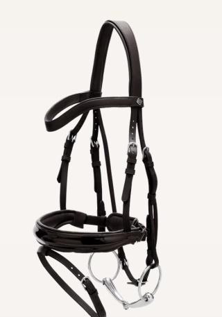 Ogłowie anatomiczne Dy'on Patent Large Crank Noseband