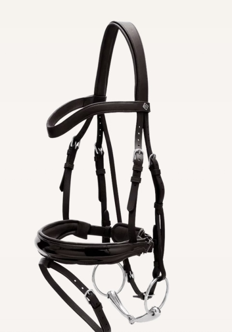 Ogłowie anatomiczne Dy'on Patent Large Crank Noseband