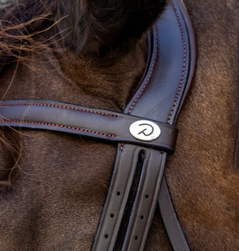 Ogłowie Dy'on Soft Leather z nachrapnikiem kombinowanym