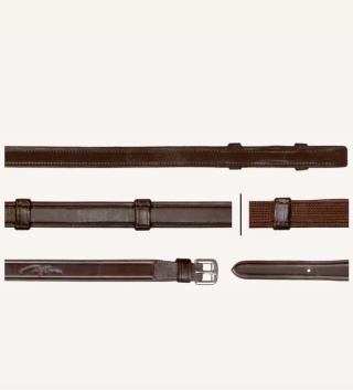 Parciane wodze 5/8" Dy'on Dressage z 7 stoperami