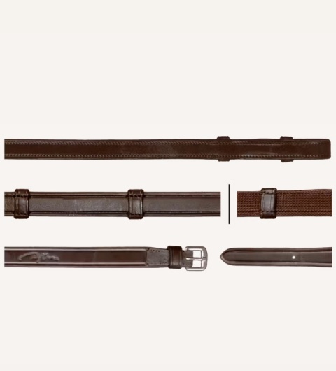 Parciane wodze 5/8" Dy'on Dressage z 7 stoperami