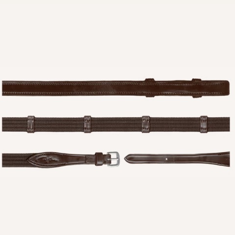 Parciane wodze 5/8 Dy'on Dressage z 9 stoperami