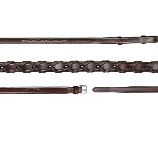 Plecione skórzane wodze Dy'on 5/8'' US Hunter