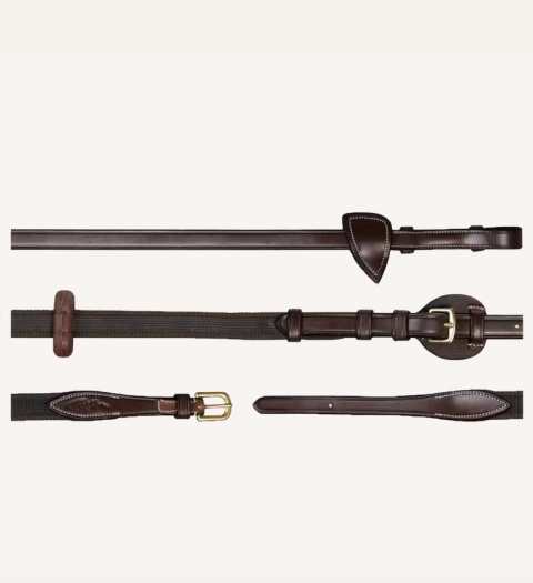 Skórzane regulowane wodze Dy'on 5/8" D Collection