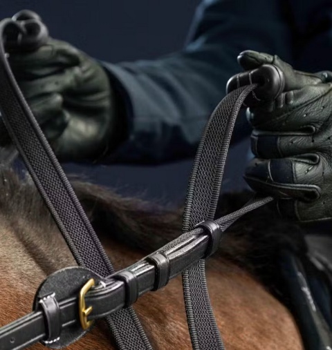 Skórzane regulowane wodze Dy'on 5/8" D Collection