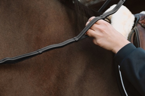 Skórzane wodze Dy'on 1/2" z 4 stoperami Working