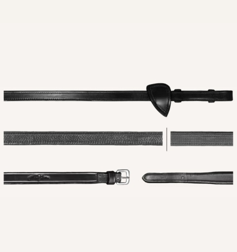 Skórzano-gumowe wodze Dy'on 1/2 Hunter New English