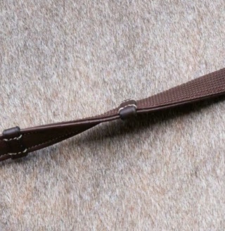 Skórzano-gumowe wodze Dy'on Hunter 5/8" z 7 stoperami D Collection