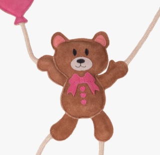 Zabawka zamszowa Walentynkowa dla konia QHP - Miś