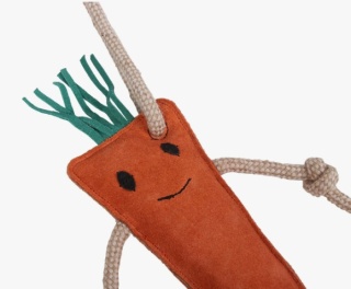 Zabawka zamszowa dla konia QHP - Marchewka