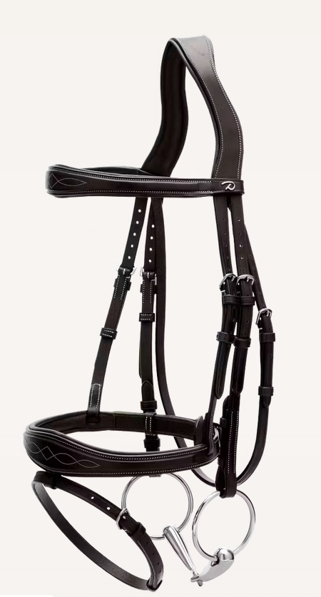 Anatomiczne ogłowie Dy'on z nachrapnikiem angielskim US Jumping