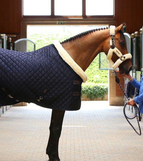 Derka pokazowa/stajenna Kentucky 160 g - z naturalnym futrem