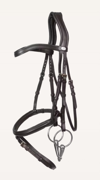 Ogłowie Dy'on Soft Leather ze skośnikiem New English