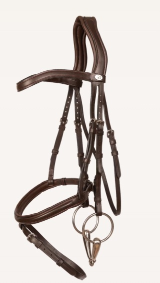 Ogłowie Dy'on Soft Leather ze skośnikiem New English