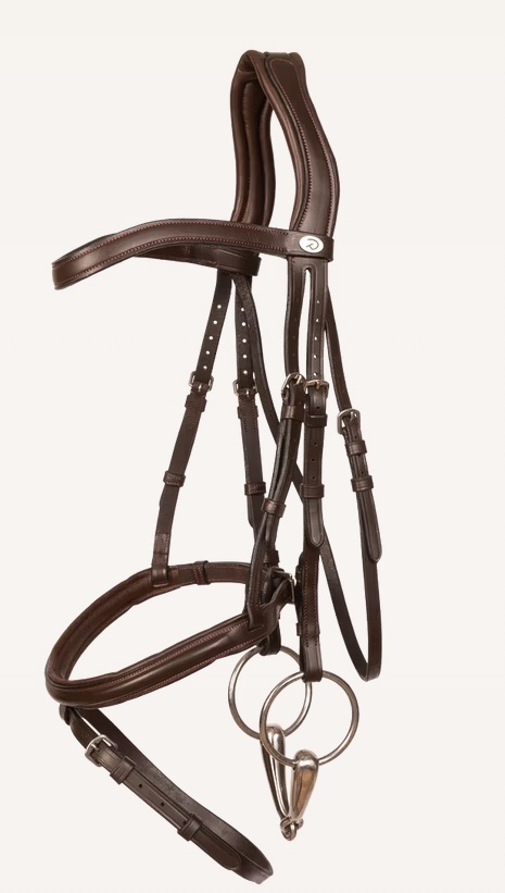 Ogłowie Dy'on Soft Leather ze skośnikiem New English