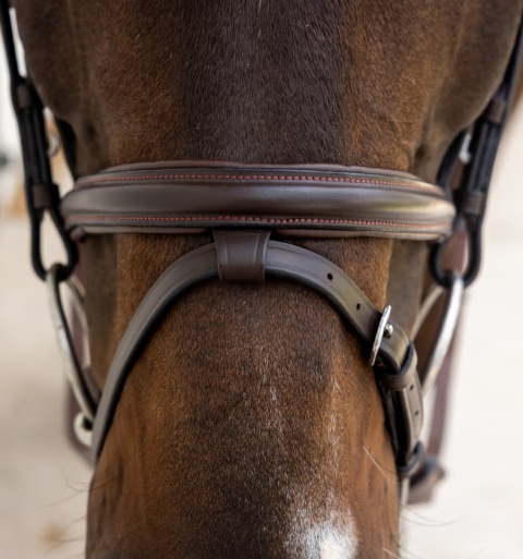 Ogłowie Dy'on Soft Leather ze skośnikiem New English