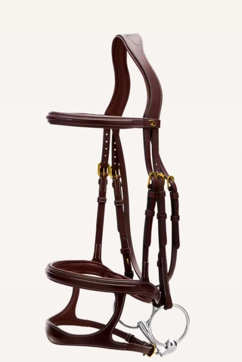 Ogłowie Dy'on z podwójnym nachrapnikiem D Collection