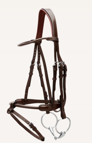 Ogłowie Dy'on z rurkowym nachrapnikiem angielskim Working