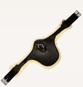 Anatomiczny popręg Kentucky Sheepskin Anatomic Stud Girth z fartuchem i futrem
