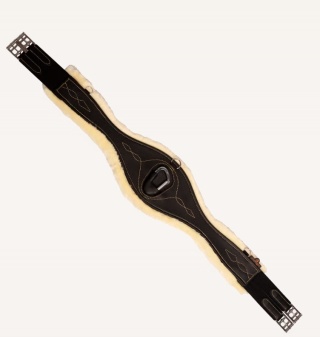 Anatomiczny popręg Kentucky z futrem