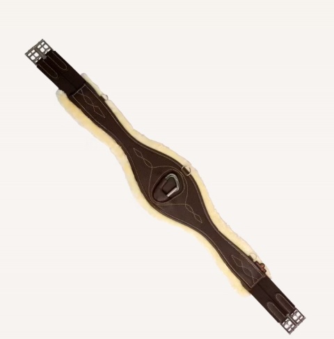 Anatomiczny popręg Kentucky z futrem