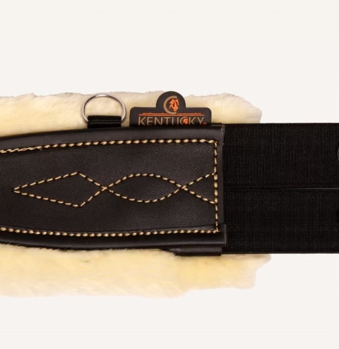 Anatomiczny popręg Kentucky z futrem