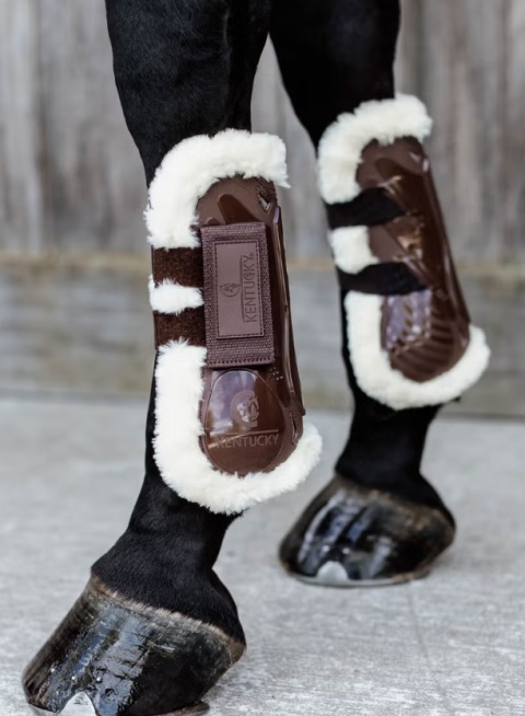 Ochraniacze Kentucky Vegan Sheepskin Tendon Velcro