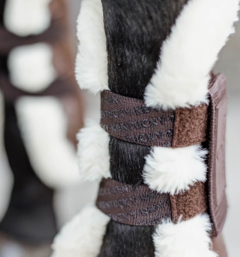 Ochraniacze Kentucky Vegan Sheepskin Tendon Velcro