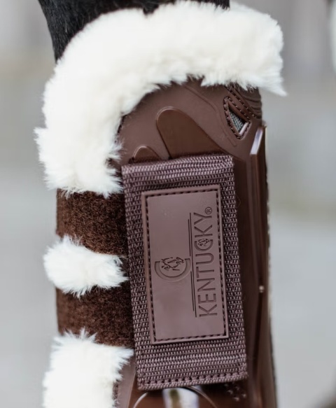 Ochraniacze Kentucky Vegan Sheepskin Tendon Velcro