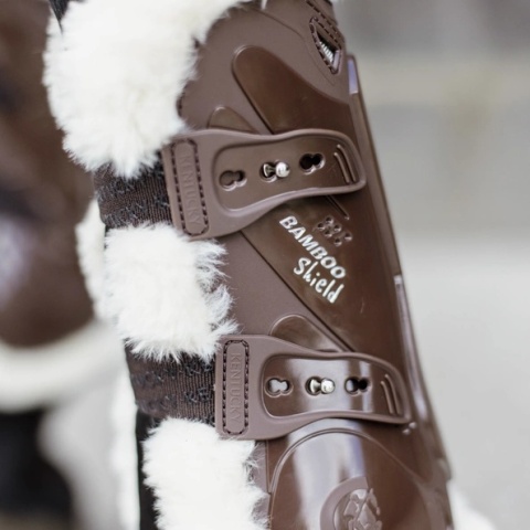 Ochraniacze na przednie nogi Kentucky Bamboo Vegan Sheepskin Tendon Boots Elastic