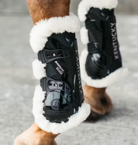 Ochraniacze na przednie nogi Kentucky Bamboo Vegan Sheepskin Tendon Boots Elastic