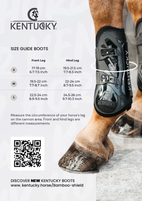 Ochraniacze na przednie nogi Kentucky Bamboo Vegan Sheepskin Tendon Boots Elastic