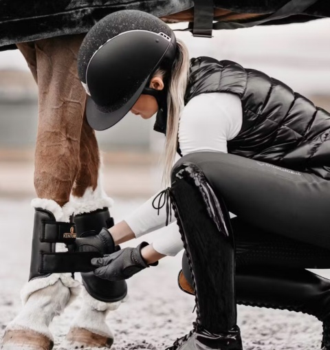 Ochraniacze skórzane Kentucky Turnout Brushing przody