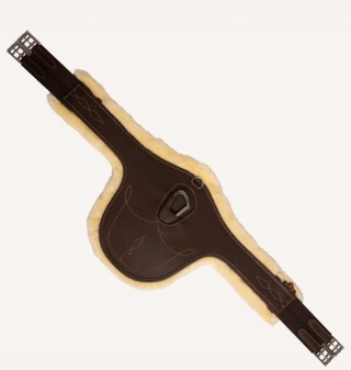 Popręg Kentucky z fartuchem i futrem