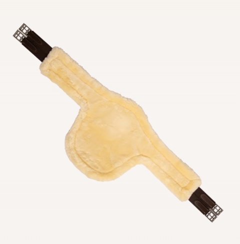 Popręg Kentucky z fartuchem i futrem